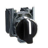 3-position selector switch, spring loaded, for XB4BD53 0